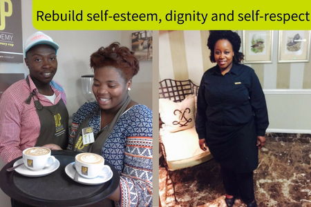 Learn to Earn. Rebuild self-esteem, dignity and self-respect